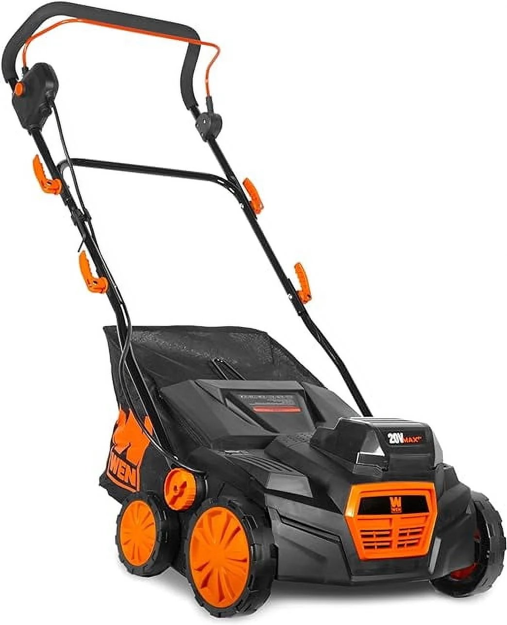 WEN 15" 20V Cordless Electric Dethatcher and Scarifier Walk - Behind Lawn Mower