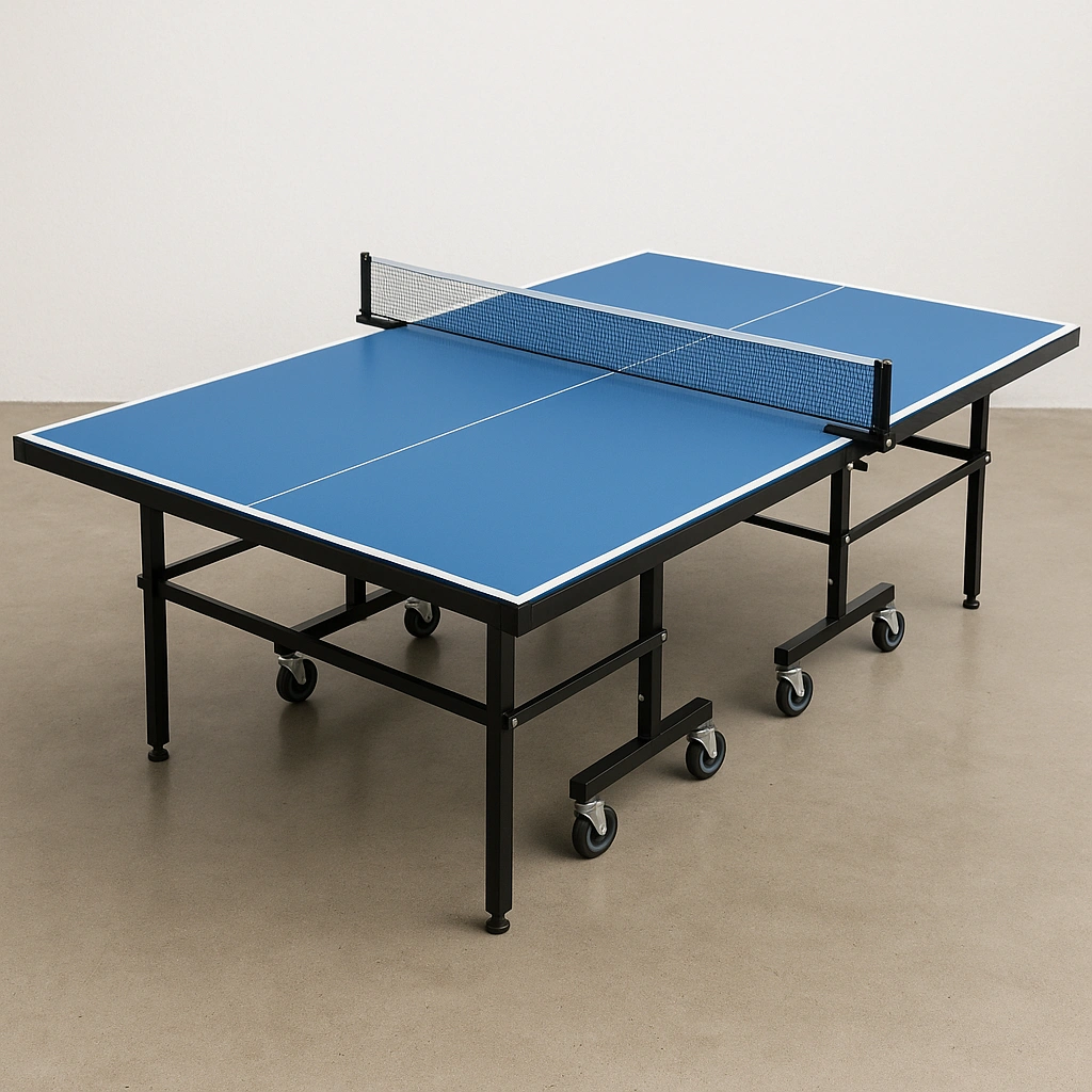 Tischtennisplatten-Schrank, blauer Stahl, für drinnen und draußen, 274 x 152,5 x 76 cm