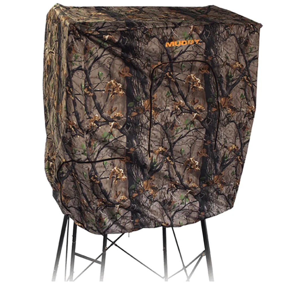 Muddy Quad Camo Hunting Blind Roof Kit, Tree Stand, 2 - Person, Camouflage