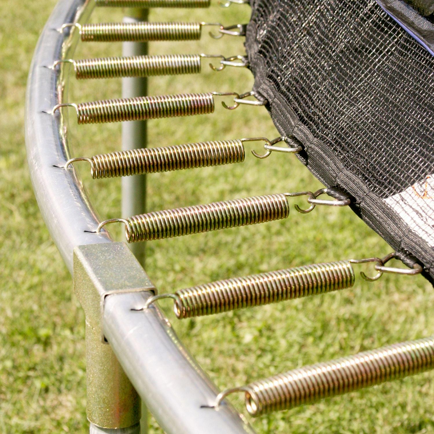 Skywalker Trampolines 16 Ft Round Trampoline and Enclosure W/ Windstakes - Blue