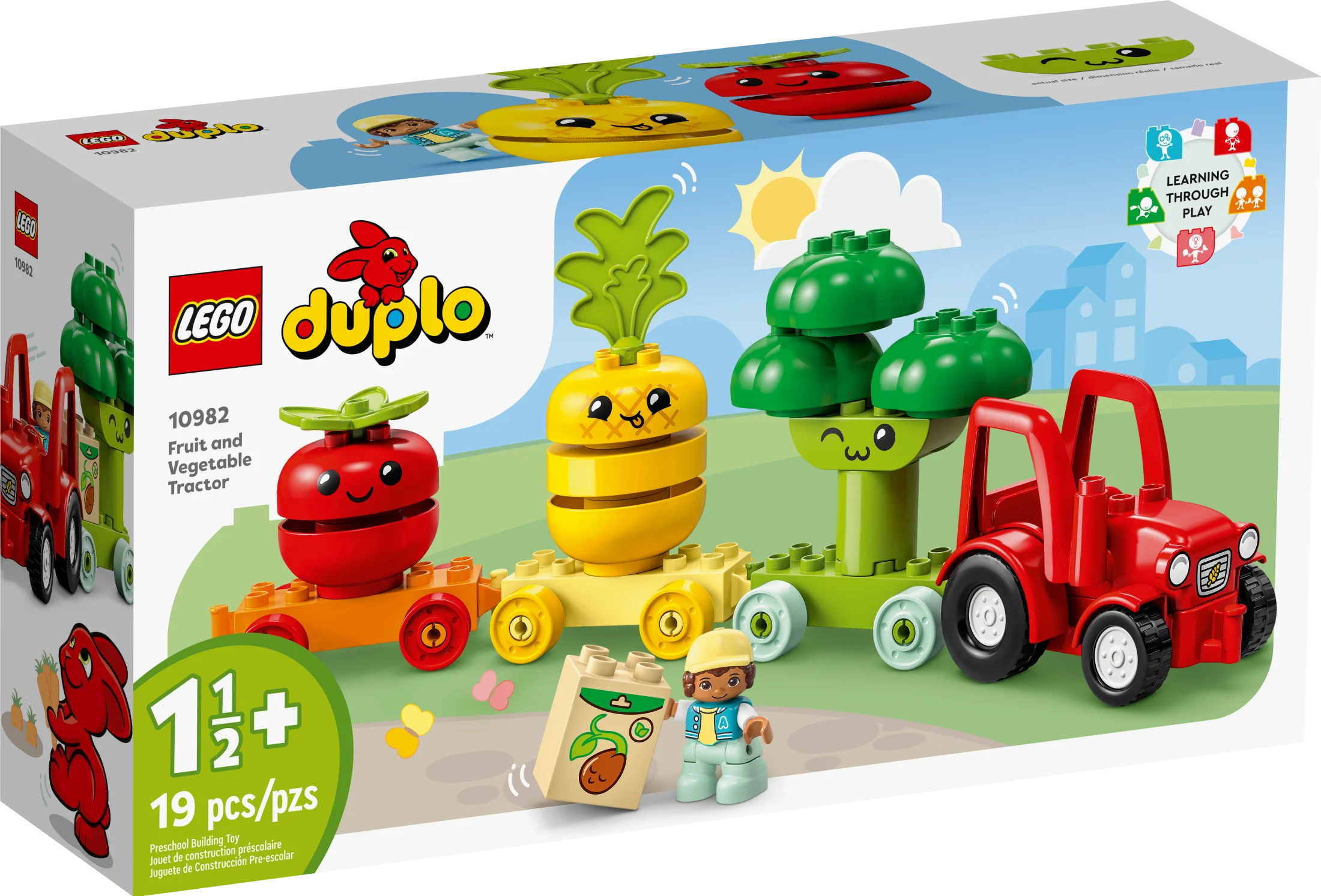 LEGO DUPLO Mon premier tracteur à fruits et légumes 10982, jouet d