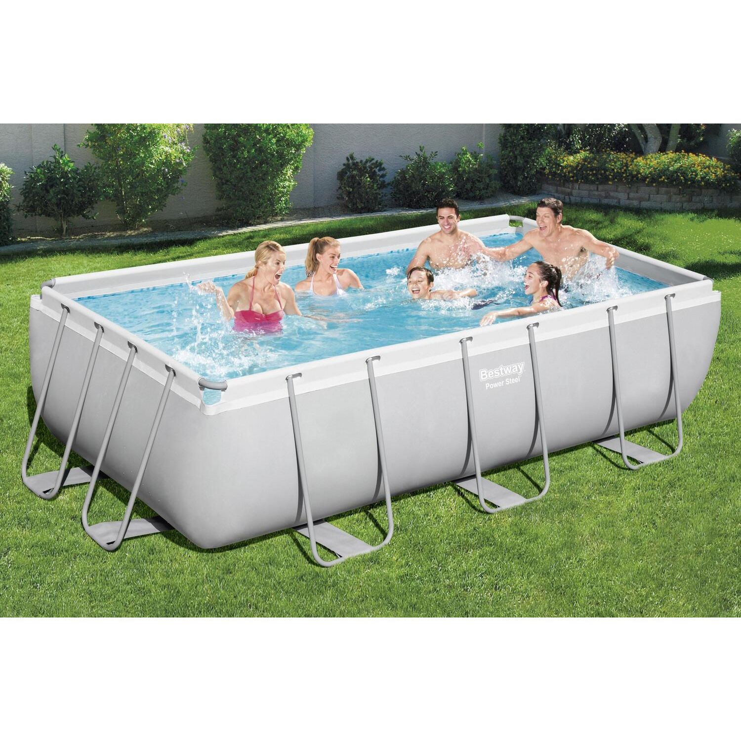 Kit piscine hors sol rectangulaire Hawi 4,04 x 2,01 x 1 m