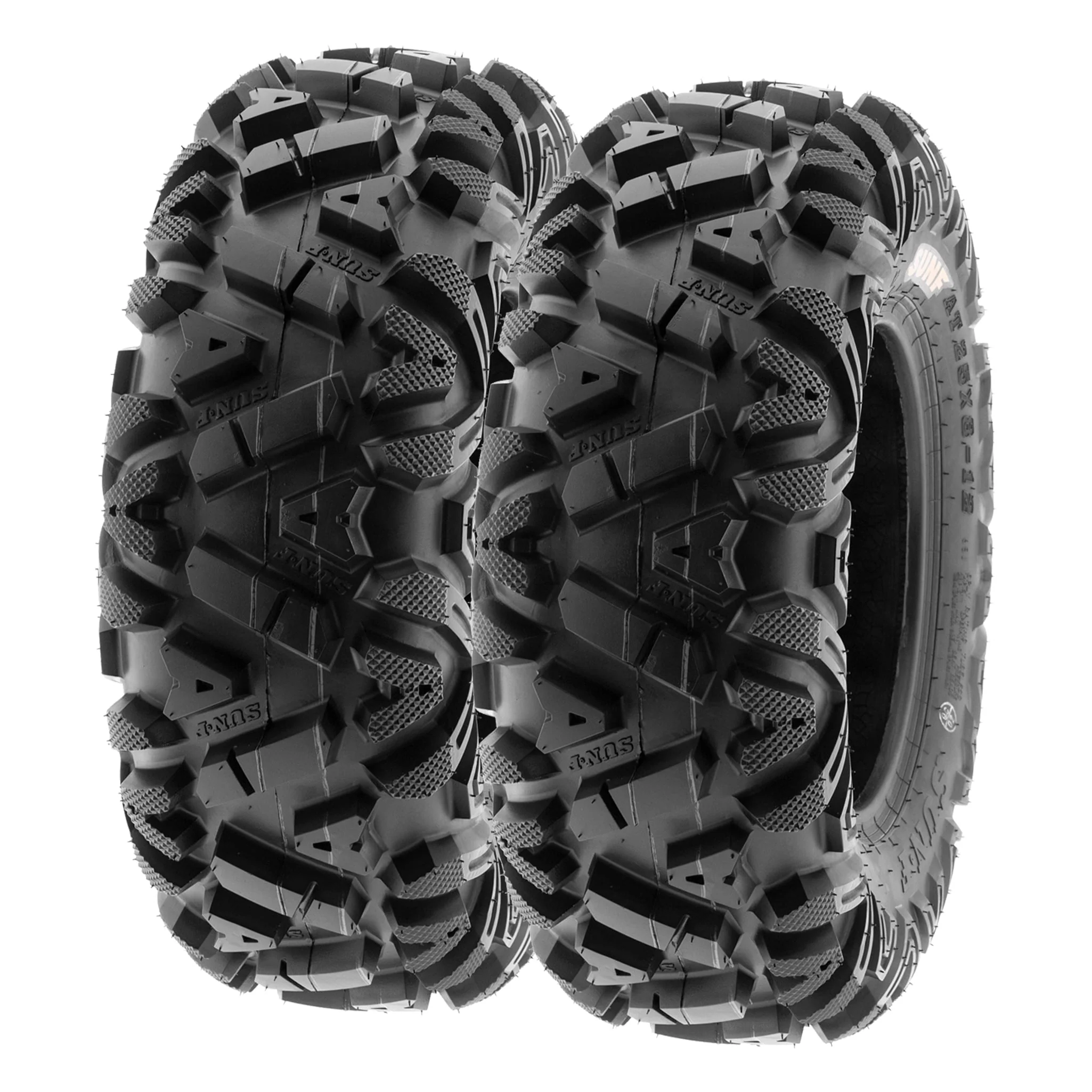 Sunf All-Terrain ATV UTV Tires 25x8 - 12 & 25x11 - 12 6 PR A033 (Complete Full Set of 4)