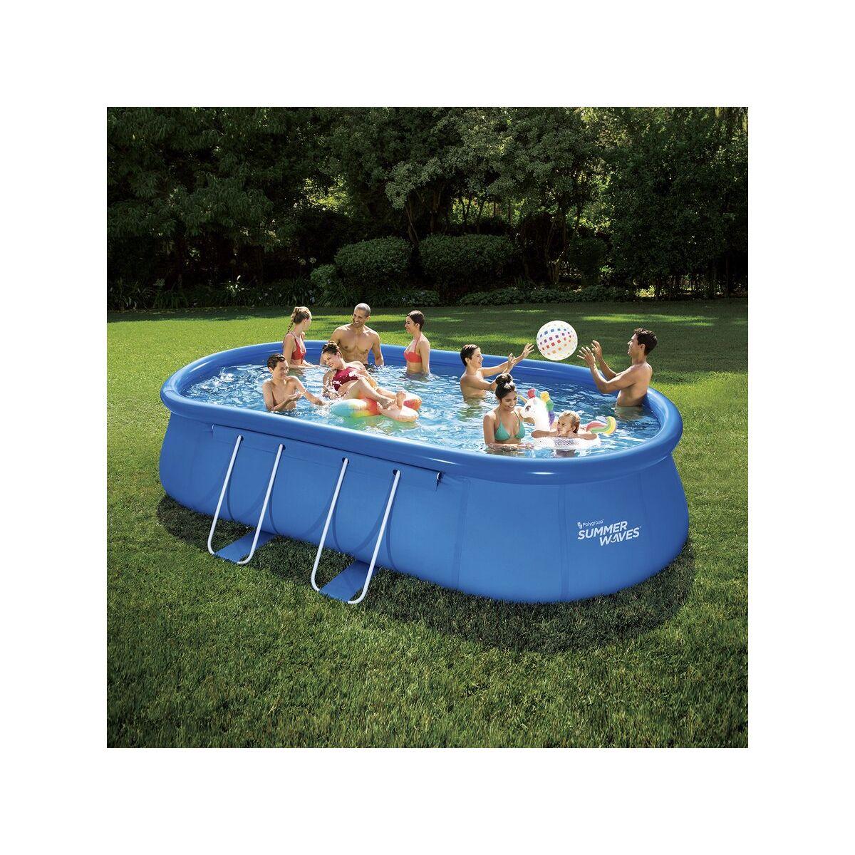 Piscine ovale transportable - 6,10 x 3,66 x 1,22 m