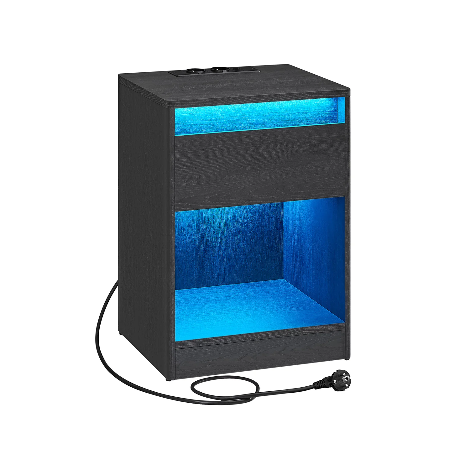 Table de chevet avec station de charge