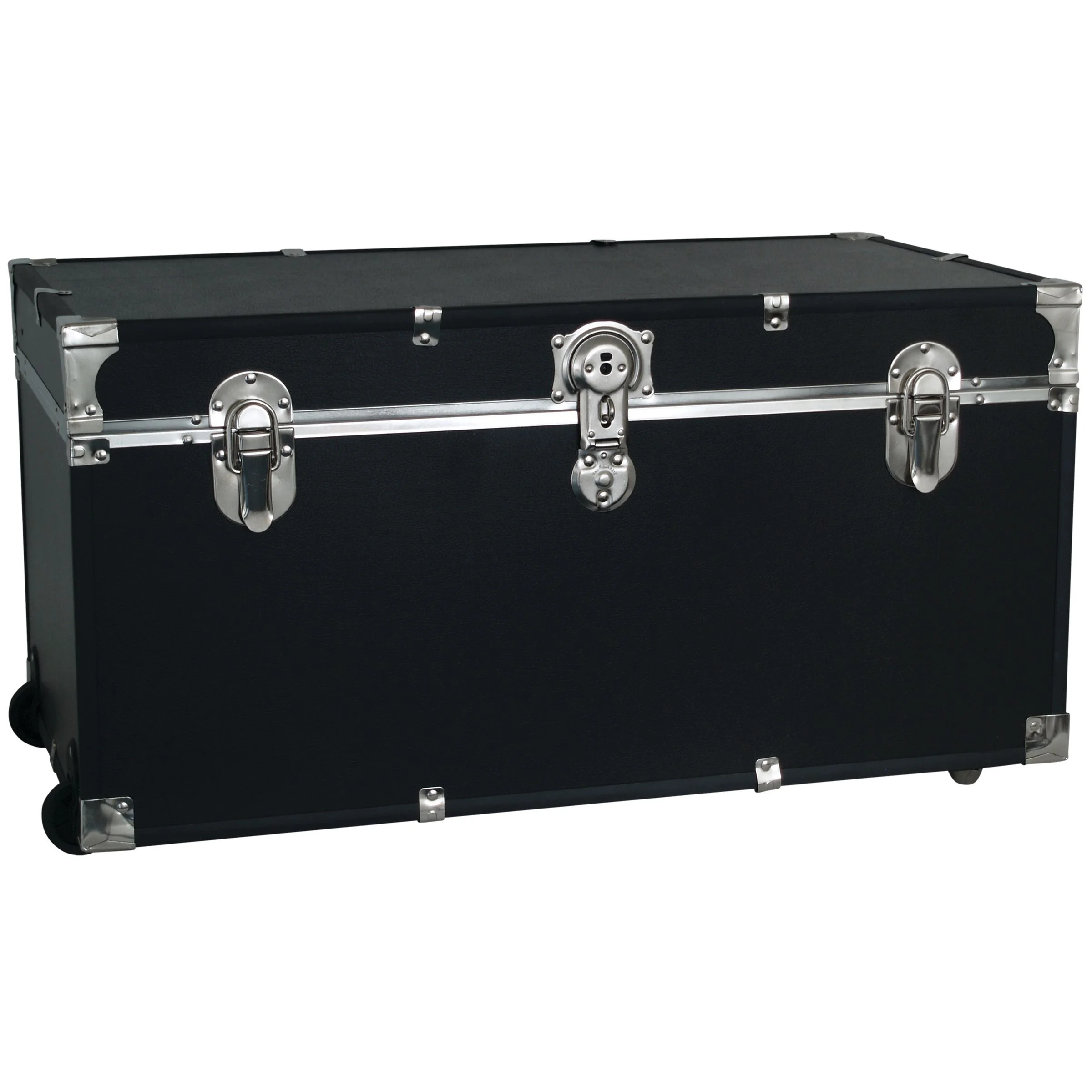 Seward 31" Trunk with Wheels & Lock, Black