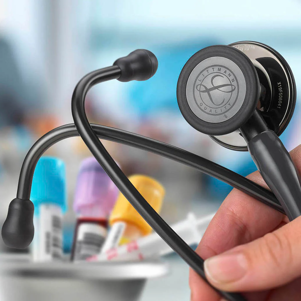 Stéthoscope de diagnostic Littmann Cardiology IV 2025 : Noir intégral 6163