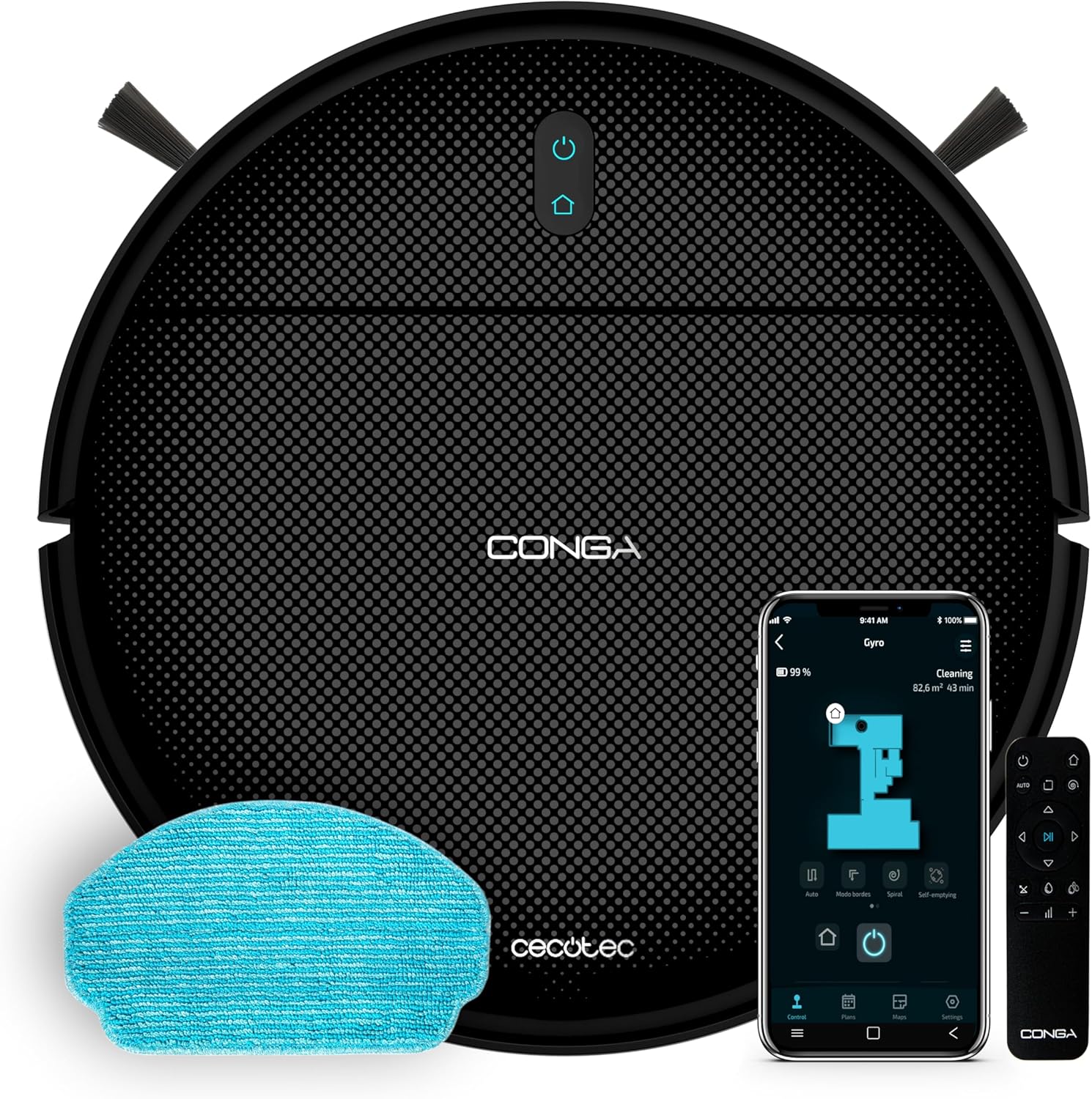 Aspirateur robot Cecotec Conga 999 Map X-Treme avec navigation gyroscopique. Moteur d