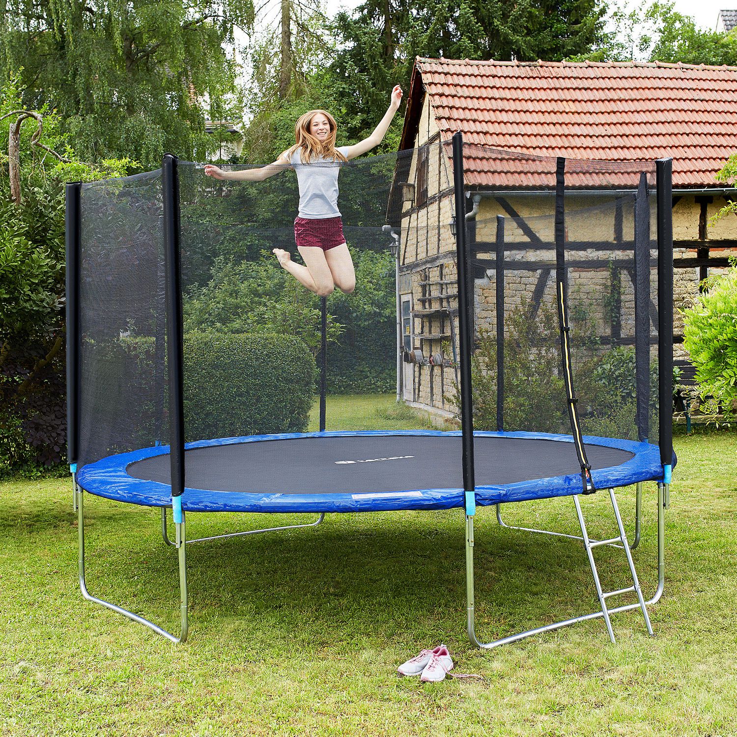 Garfunky Trampolin med Sikkerhedsnet - 366 cm
