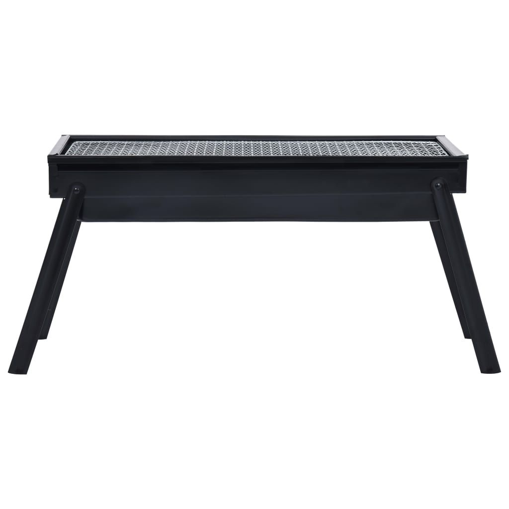 Bærbar campinggrill i stål 60x22,5x33 cm vidaxl