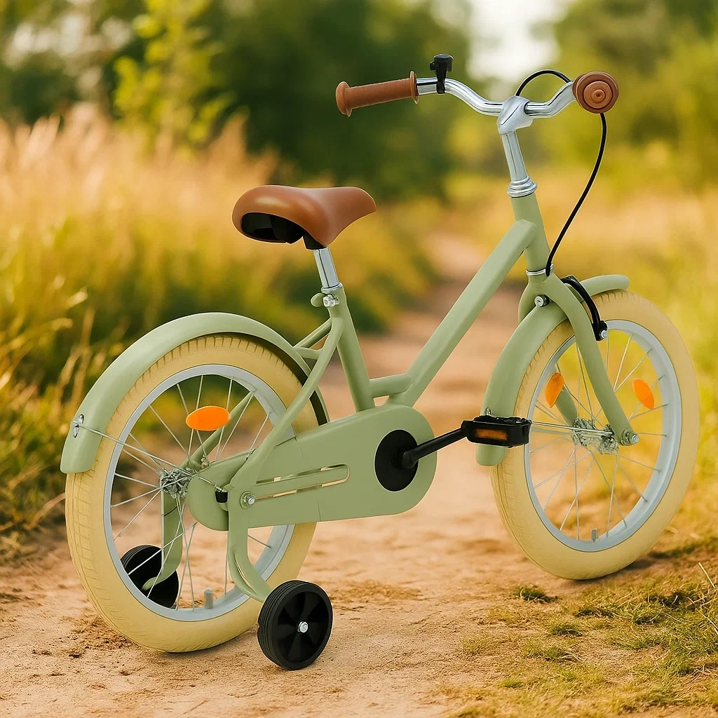 Vélo enfant 16 pouces vert 4 à 7 ans - SnDMayUQ12Em