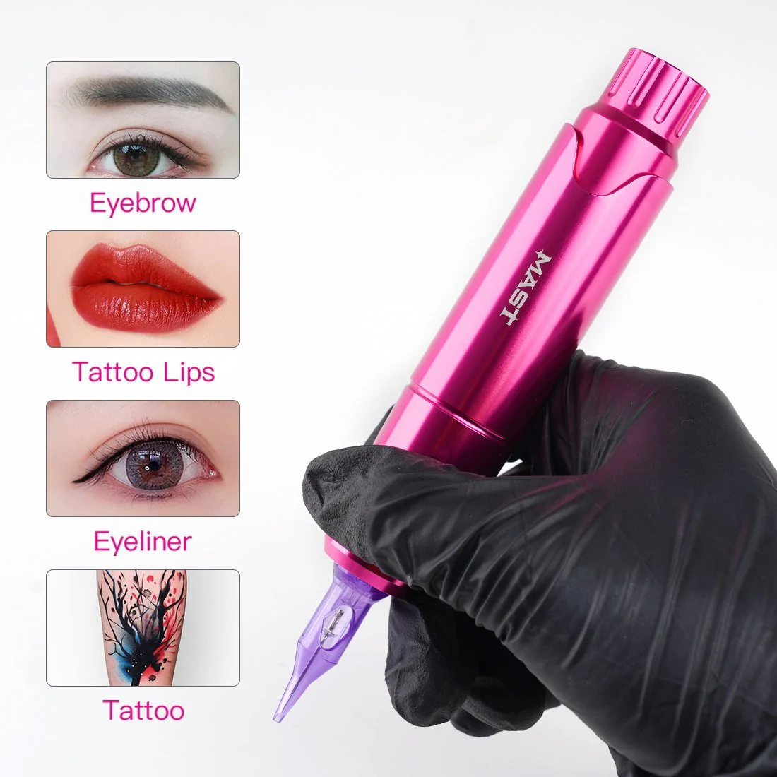 Mast P10 tatoveringsmaskinesæt med Halo strømforsyning – SMP