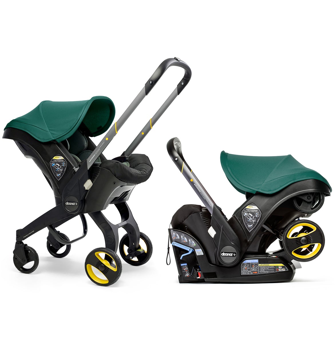 Doona™ Kinderwagen (Modelljahr 2025) mit Autositz und LATCH-Basis