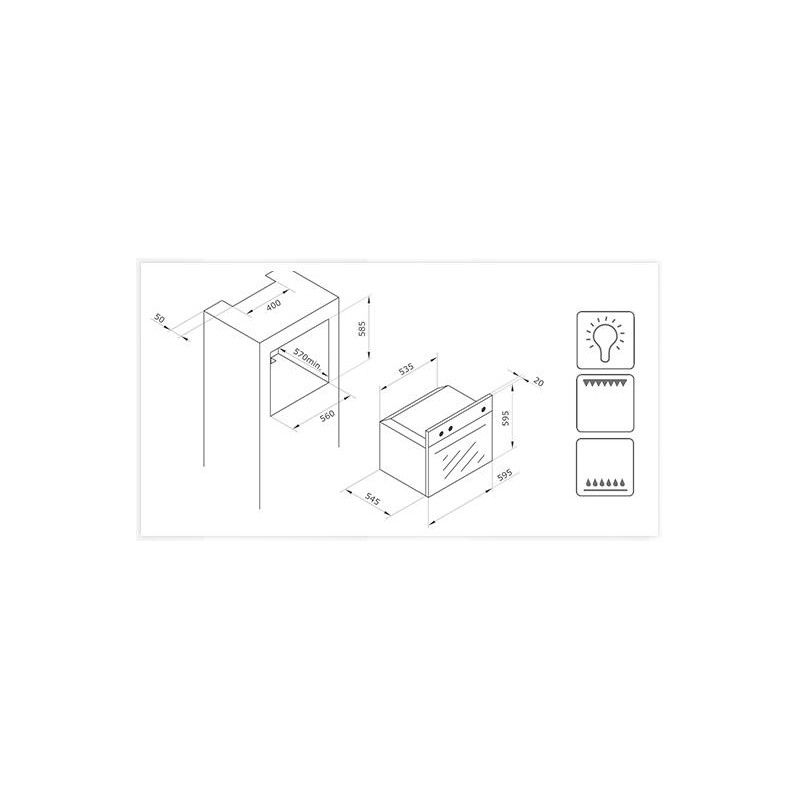 Vitrokitchen Hg6nn Gasovn