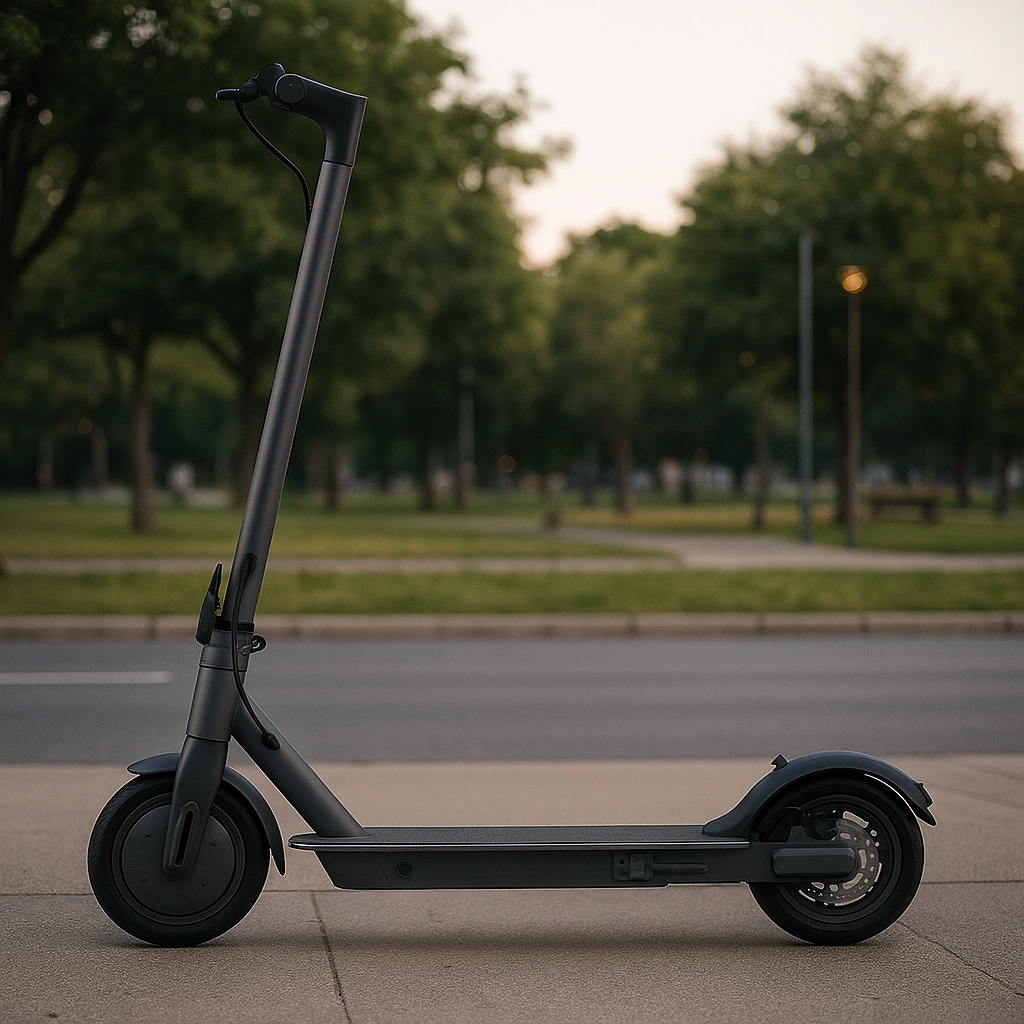 Kinderroller, grau, Metallrahmen, geeignet für Erwachsene und Jugendliche