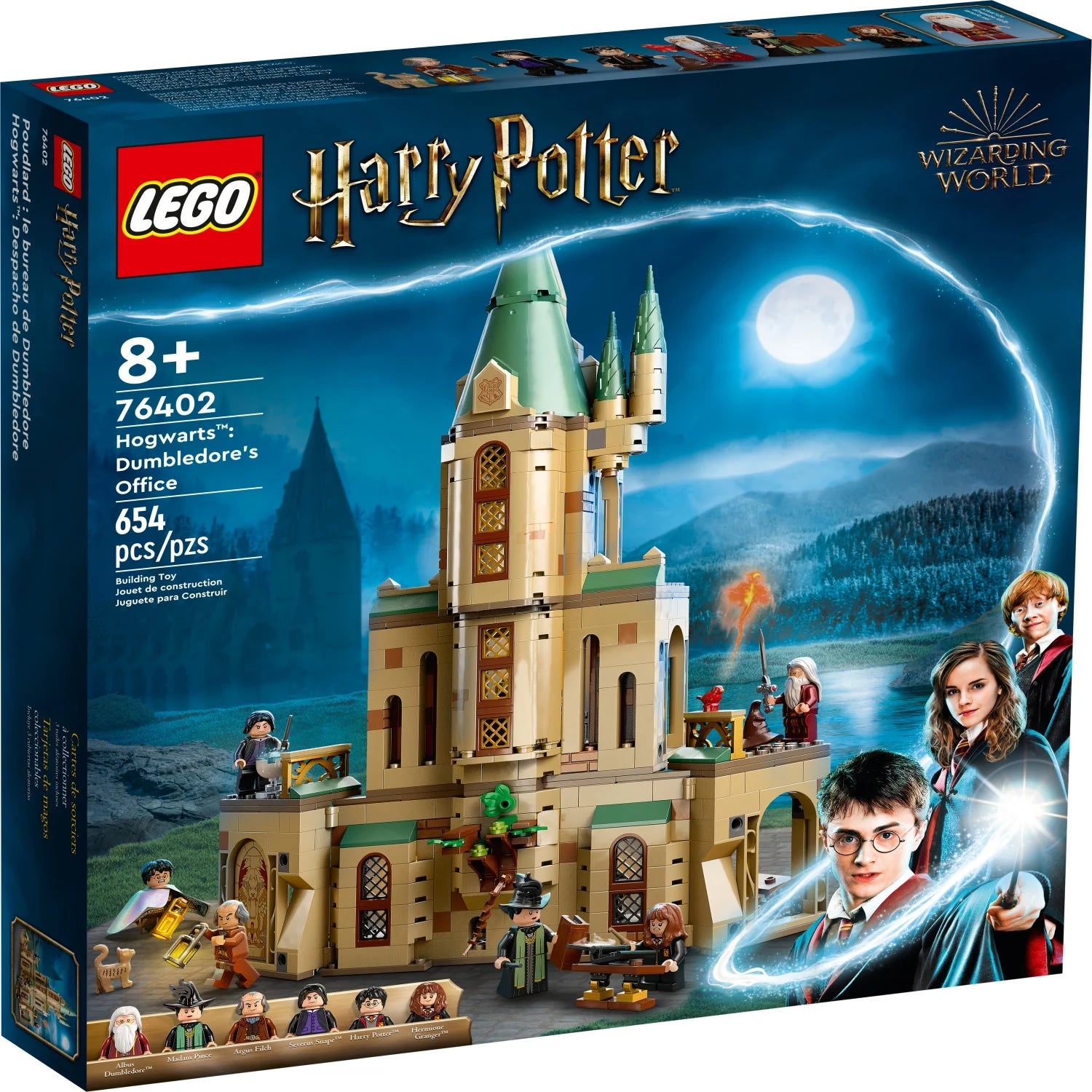 LEGO Harry Potter Poudlard : Le bureau de Dumbledore 76402 – Château avec Choixpeau magique, épée de Gryffondor et 6 figurines, pour enfants à partir de 8 ans