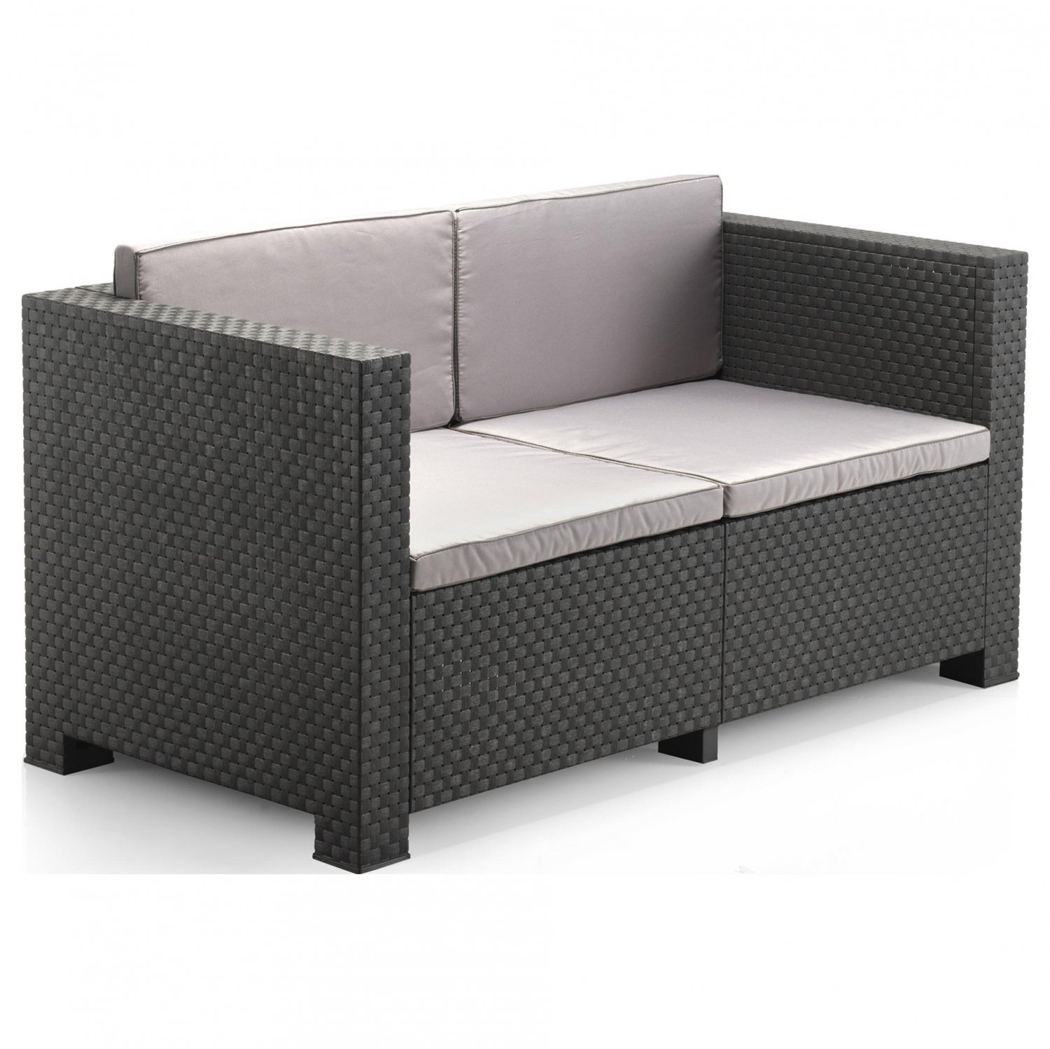 Diva Comfort havesæt - Sofa + 2 lænestole + sofabord - Wenge