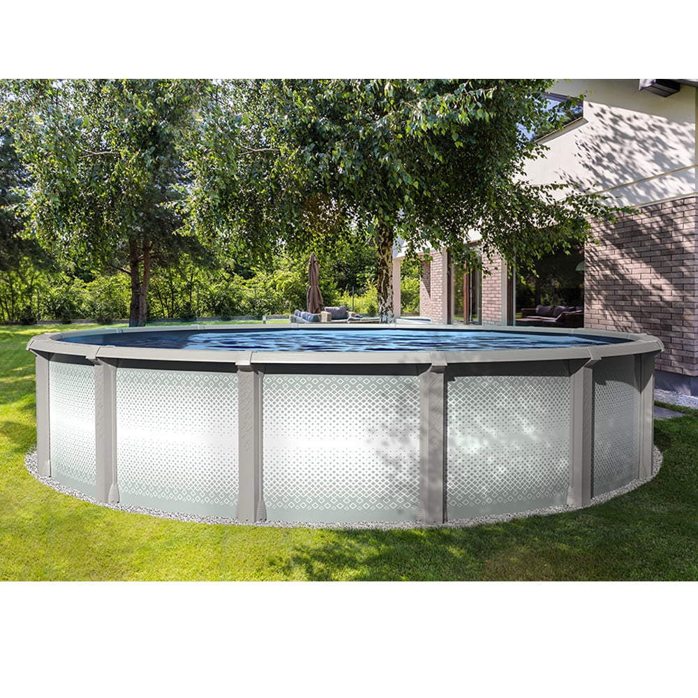 Lake Effect Pools Grand Cayman 15' x 52" Round Resin Protected Above Ground Swimming Pool