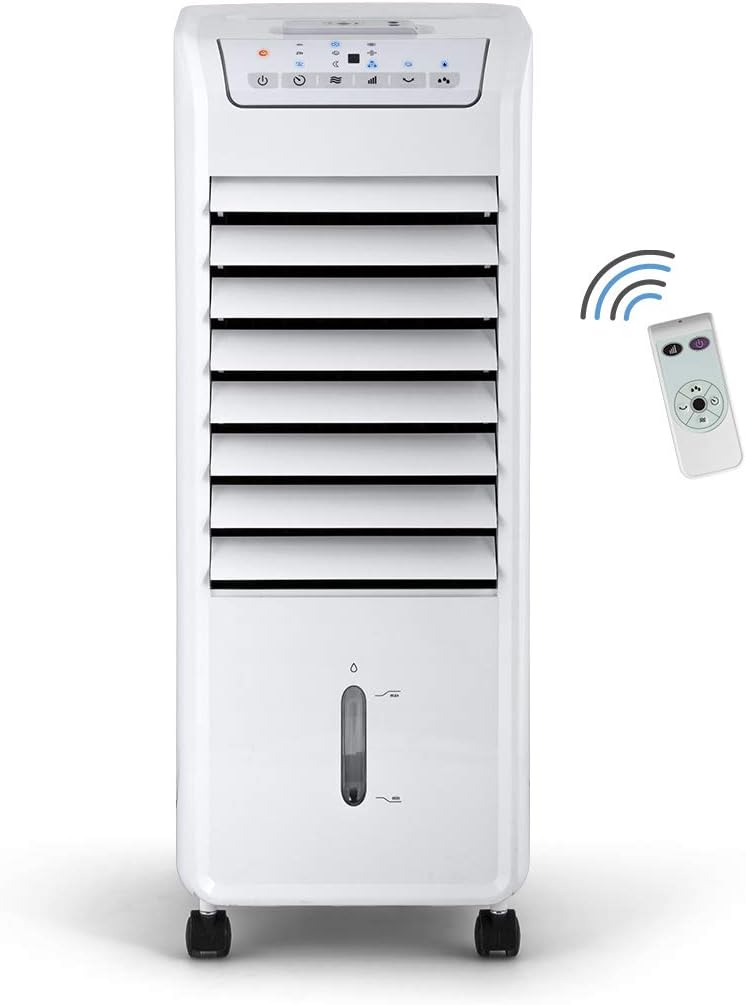 Climatiseur évaporatif 3-en-1 Orbegozo Air 46, 3 vitesses, minuterie, accumulateurs de froid, réservoir de 6 L, télécommande, silencieux, 55 W, plastique/métal