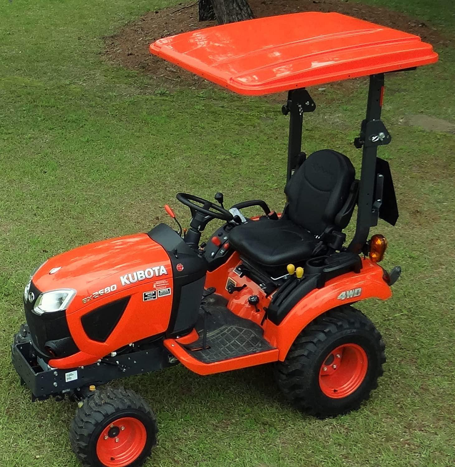 Orange traktor soltag (45″ x 50″) – Lavet i USA
