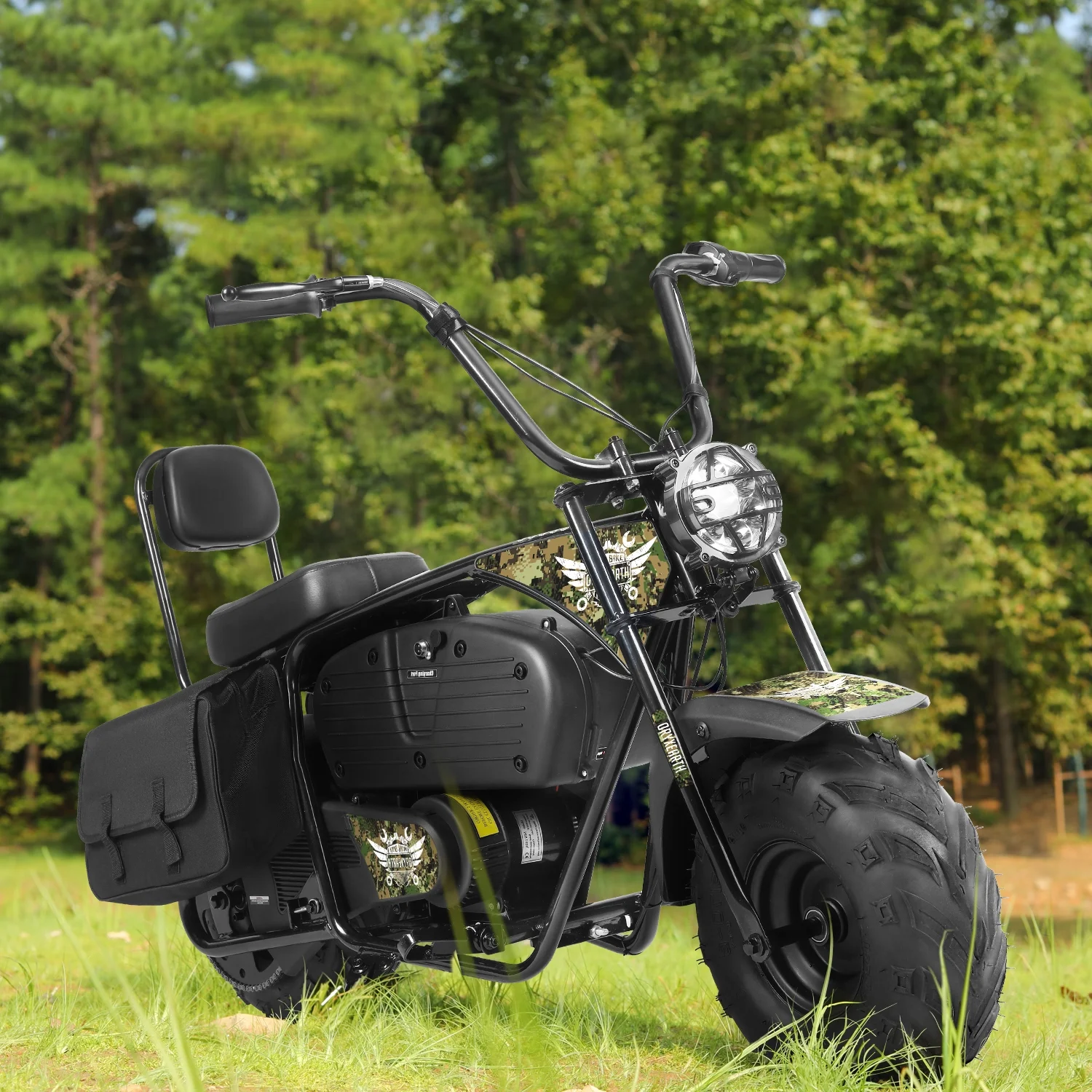 Oryxearth 36v 1000W Mini Bikes, Dirt Electric Bicycle for Adults, 0.47 Gal, up to 21.8 Mph, Camo