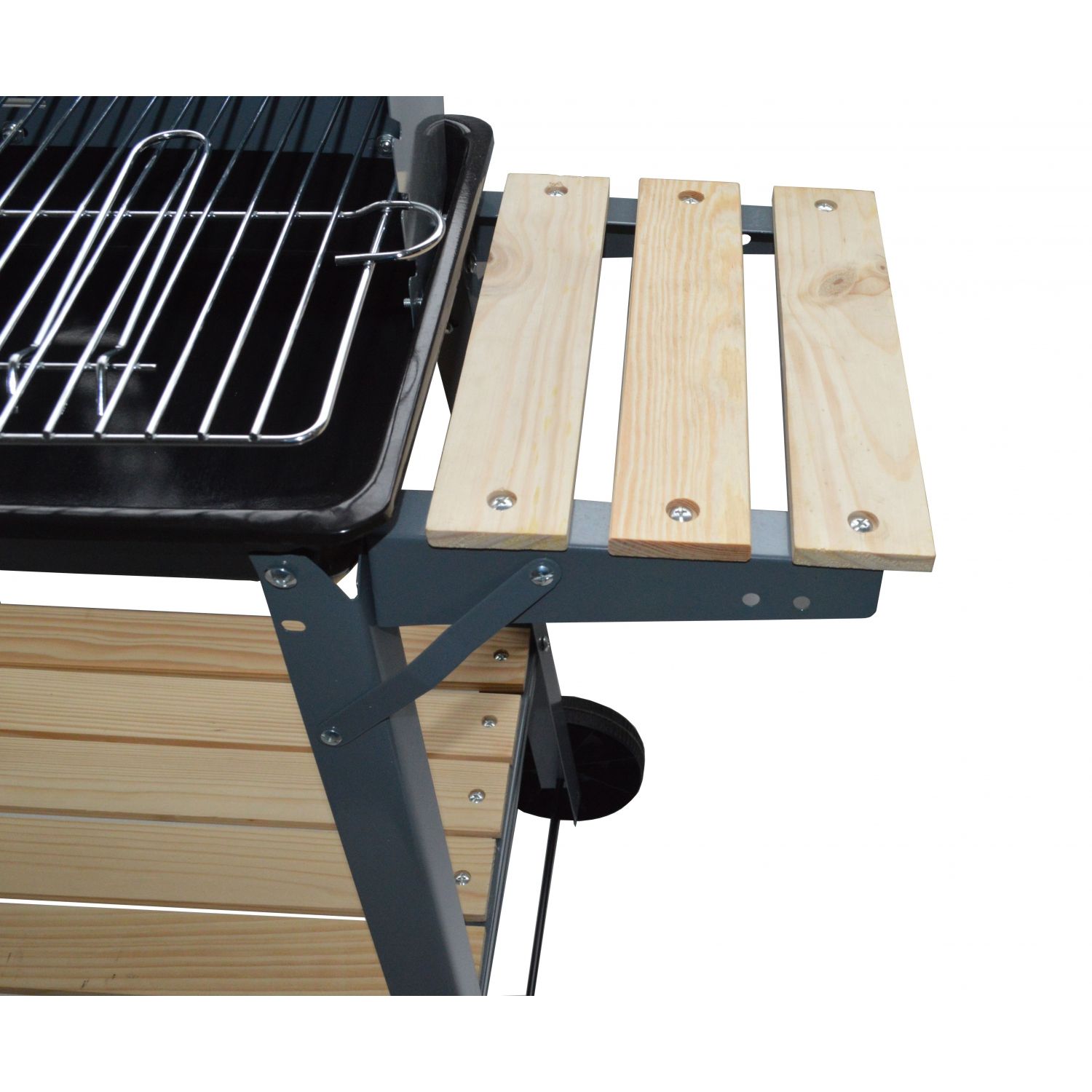Barbecue au charbon de bois et en acier inoxydable Buffalo Design
