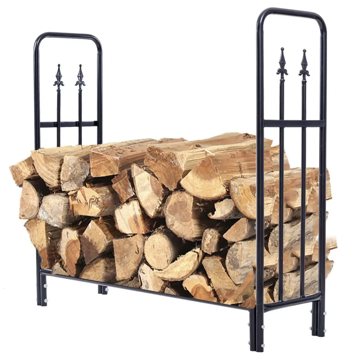 Grand support de rangement pour bois de chauffage de 1,20 m