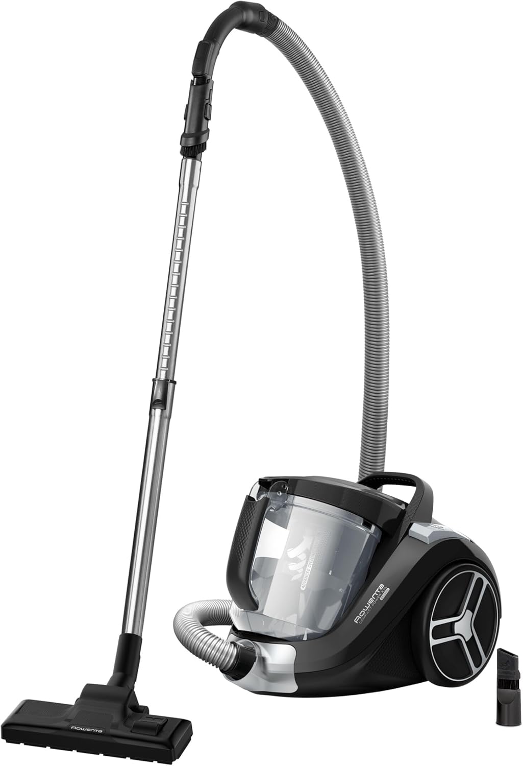 Aspirateur sans sac Rowenta Compact Power XXL, moteur économe en énergie de 900 W, filtration cyclonique avancée, réservoir extra-large de 2,5 L, compact, kit classique, modèle RO4B23