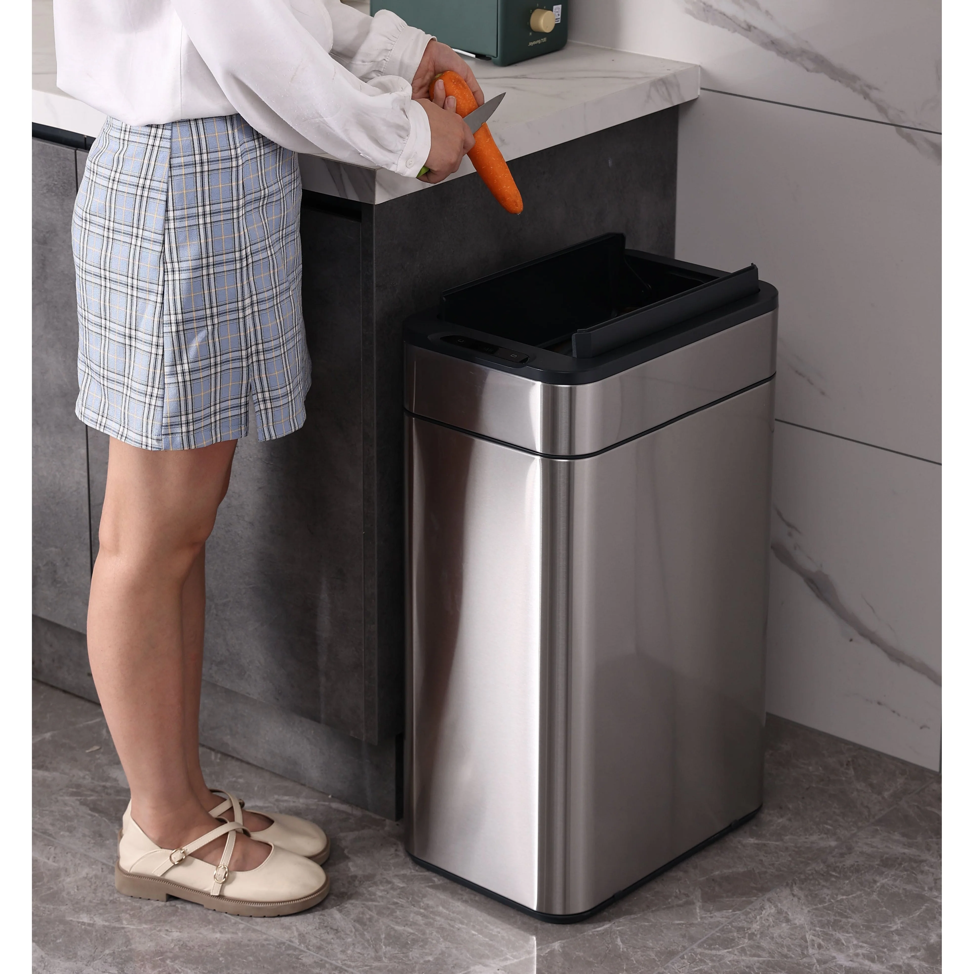 2025 Sensor Wings 50L stål skraldespand