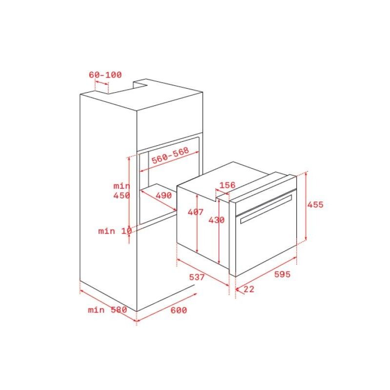Four Teka HLC8400 Blanc 45 cm 111130002