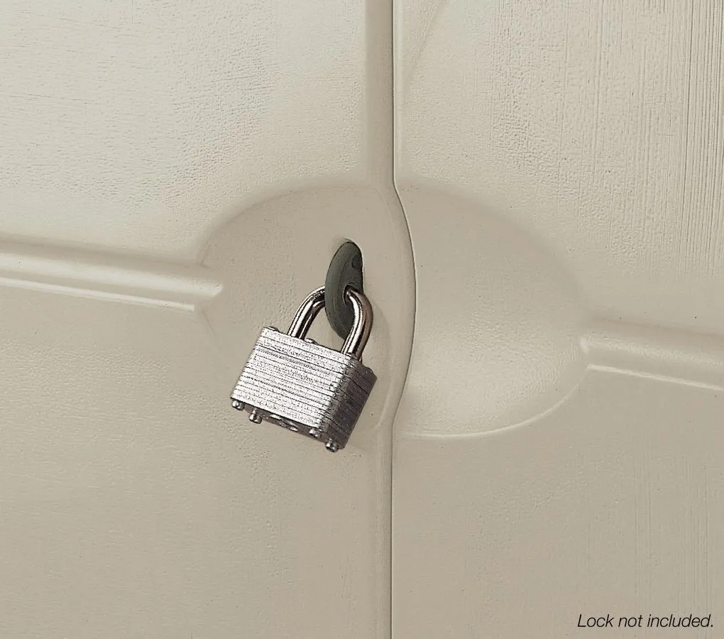 Abri de rangement vertical en résine résistante aux intempéries Rubbermaid 2025