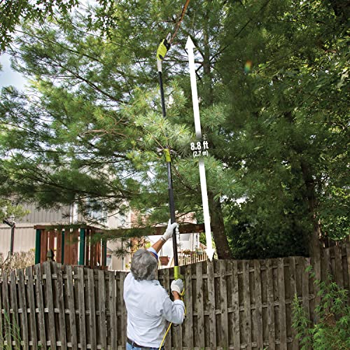 2025 Sun Joe SWJ803E elektrisk motorsav med flere vinkler. 25,4 cm. 8,0 ampere. Grøn