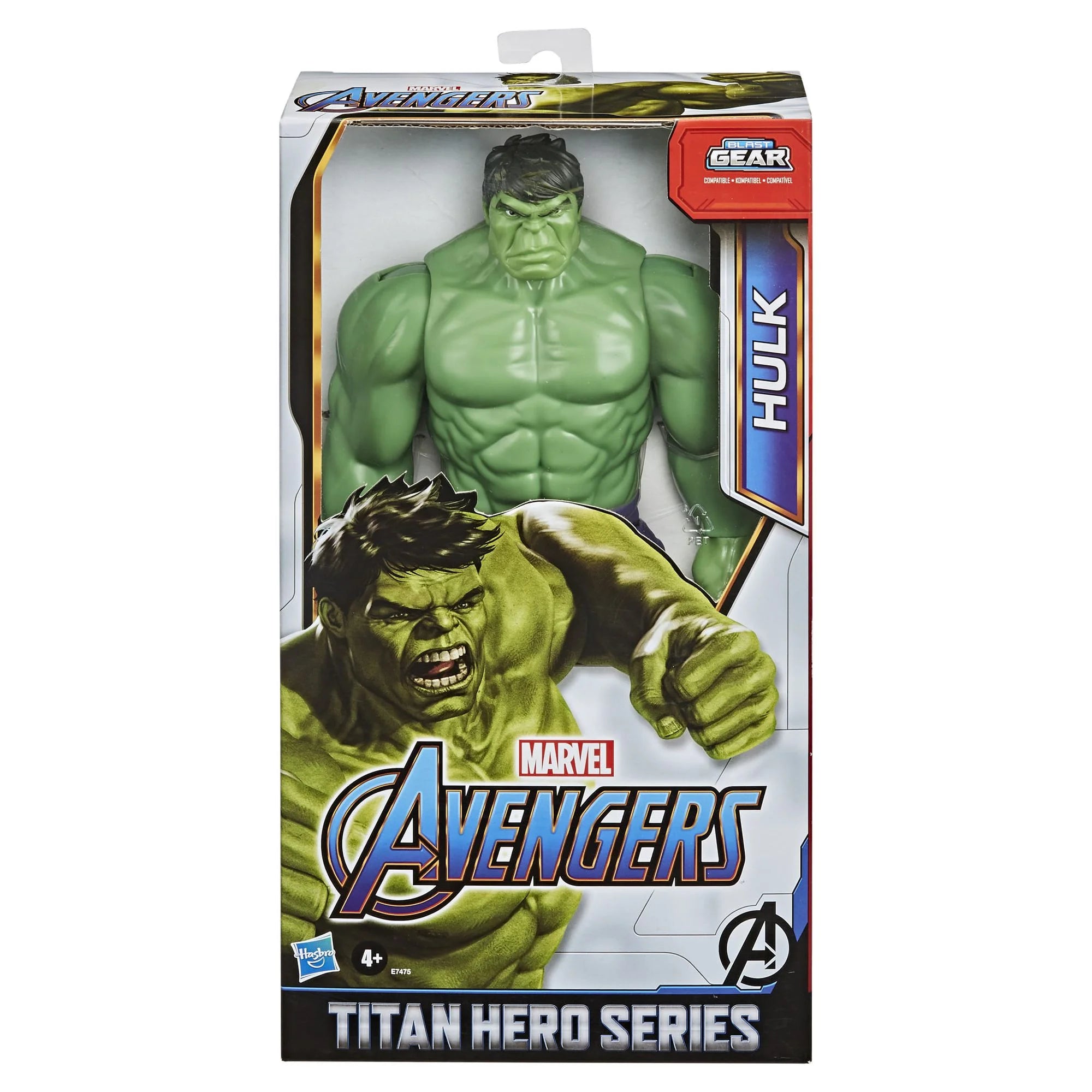 Figurine articulée Hulk de luxe Blast Gear de la série Titan Hero de Marvel Avengers, 30 cm de haut
