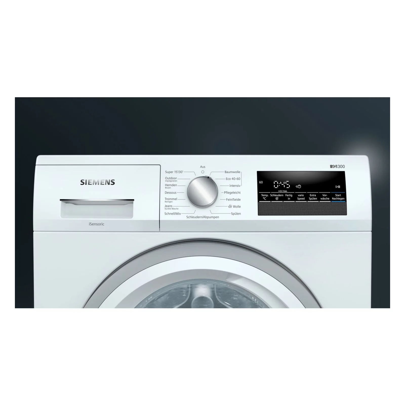 2025 Siemens iQ300 WM14NK98 8 kg vaskemaskine med frontfunktion. 1400 o/min. Hvid