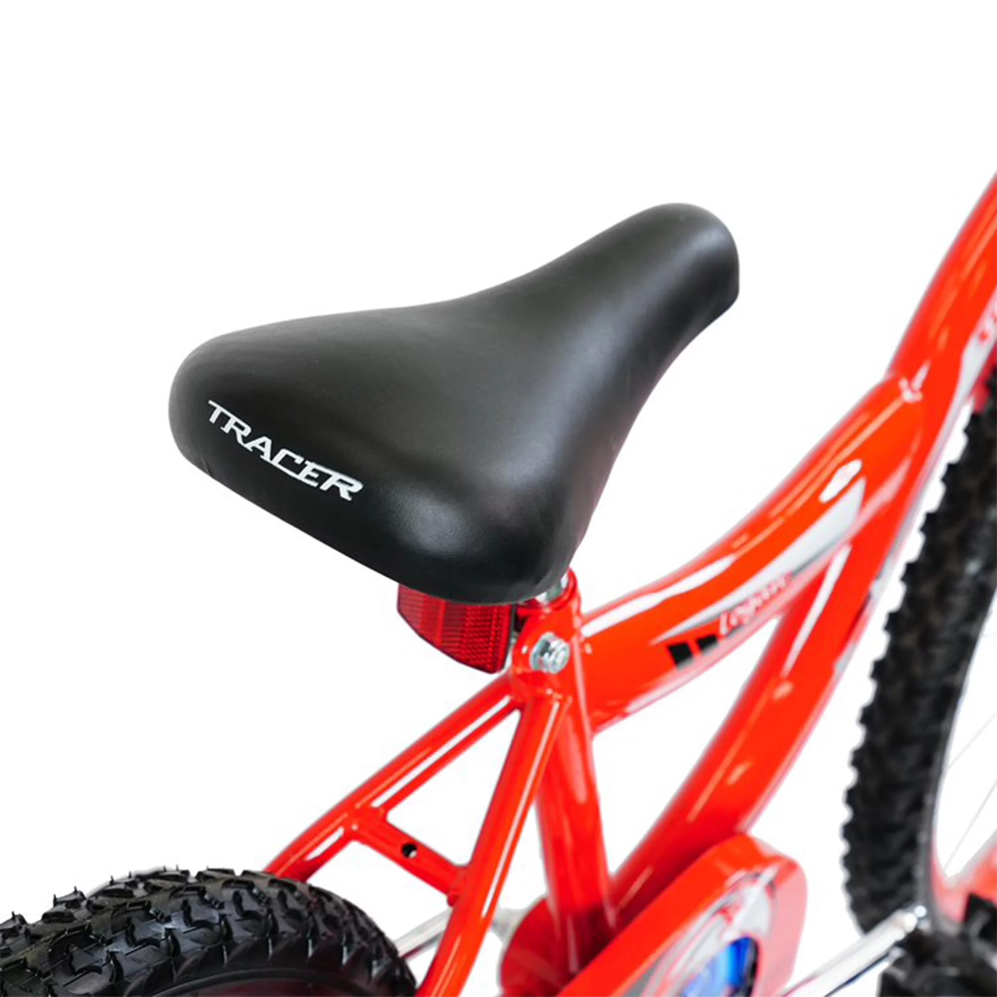 BMX freestyle TRACER Logan 20" pour débutants. Cadre en acier haute résistance. Couleur rouge.