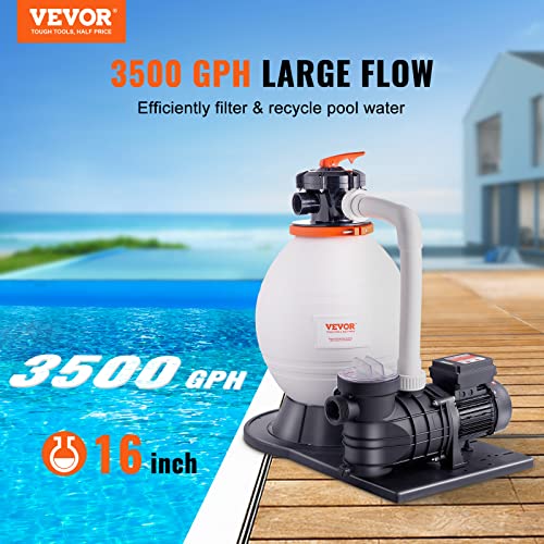 VEVOR 16 Swimming Pumps System & Filters Combo Set