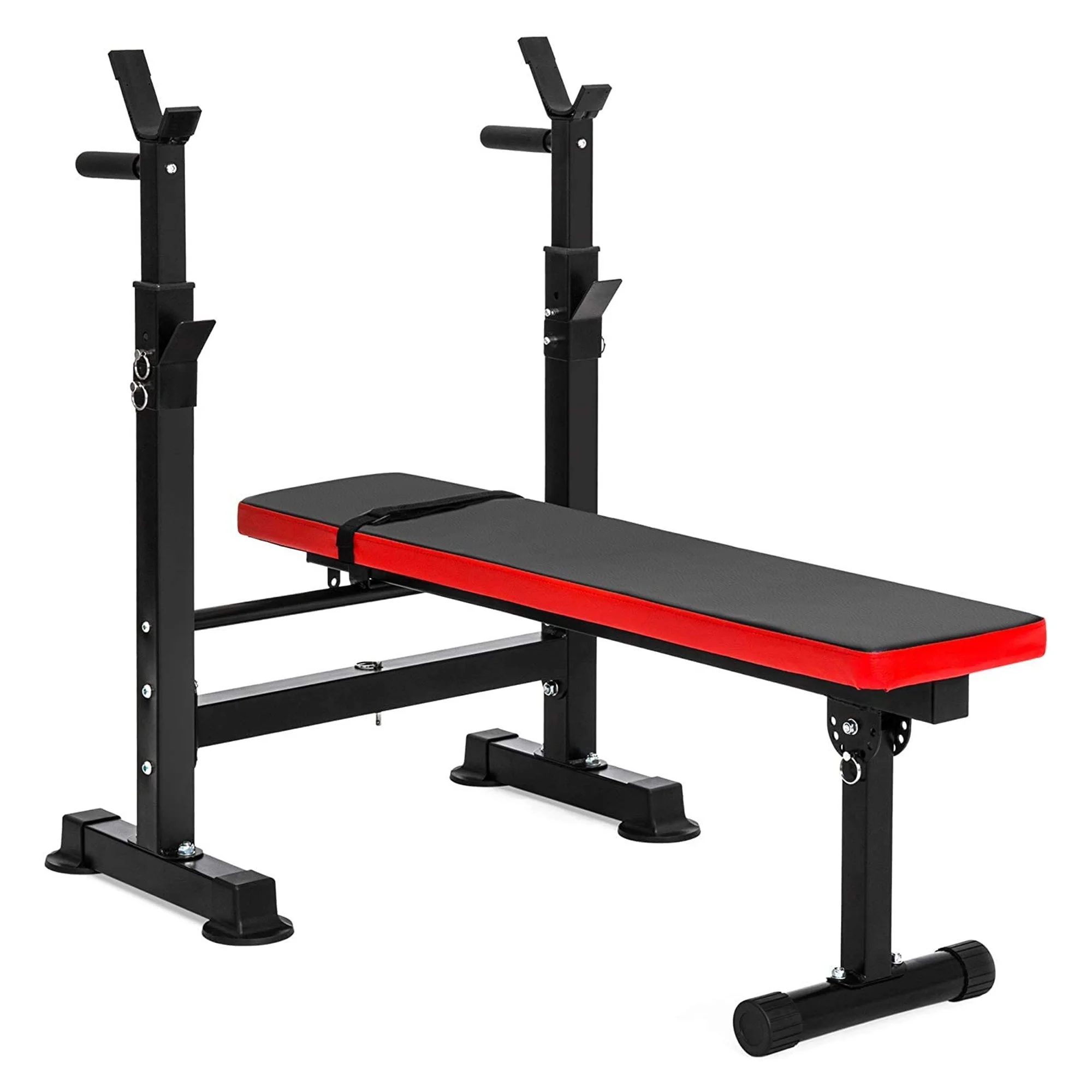 Fitvids Complete Workout Home Gym LX400 — Banc de musculation olympique réglable avec support pour squats et poids de 45 kg.