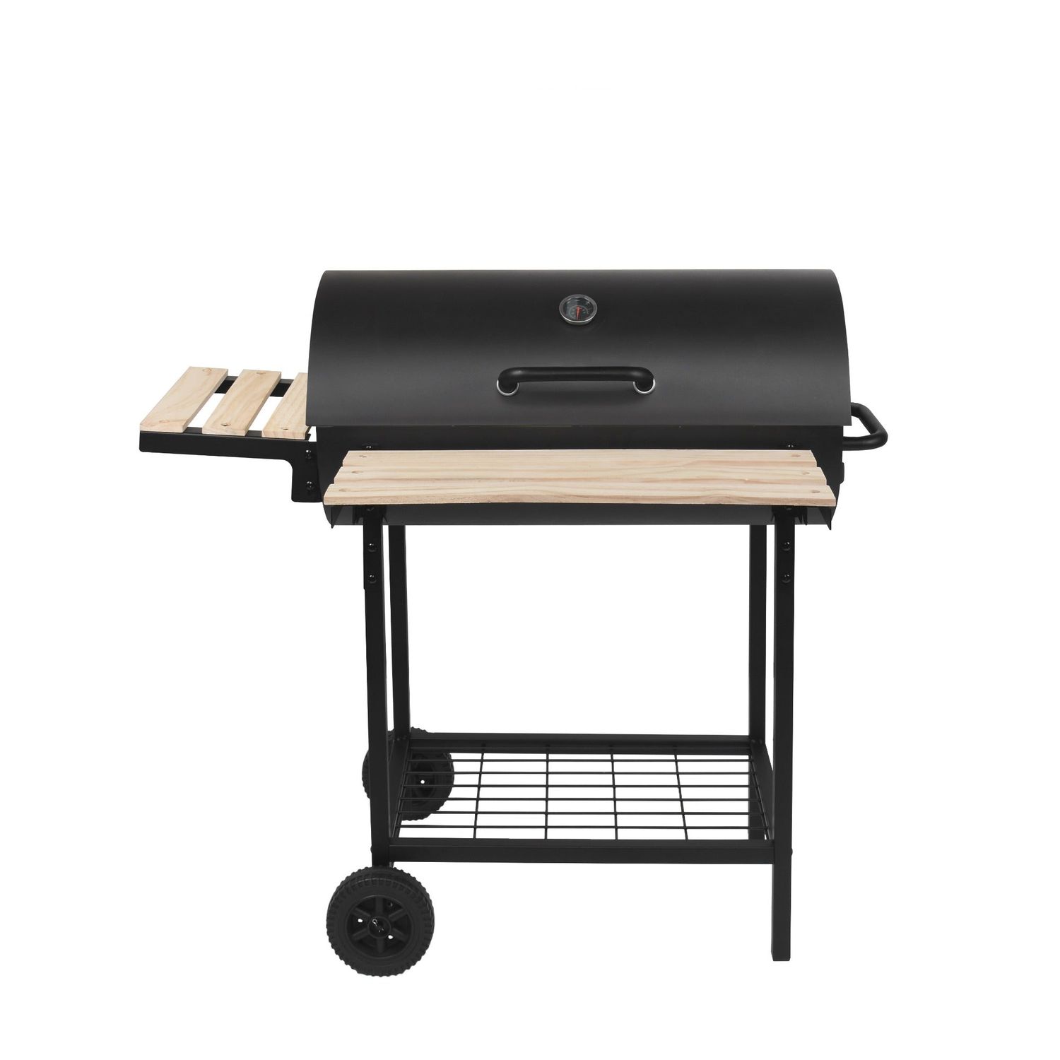 Red Deco Kentucky Holzkohlegrill und Smoker für den Außenbereich, Schwarz