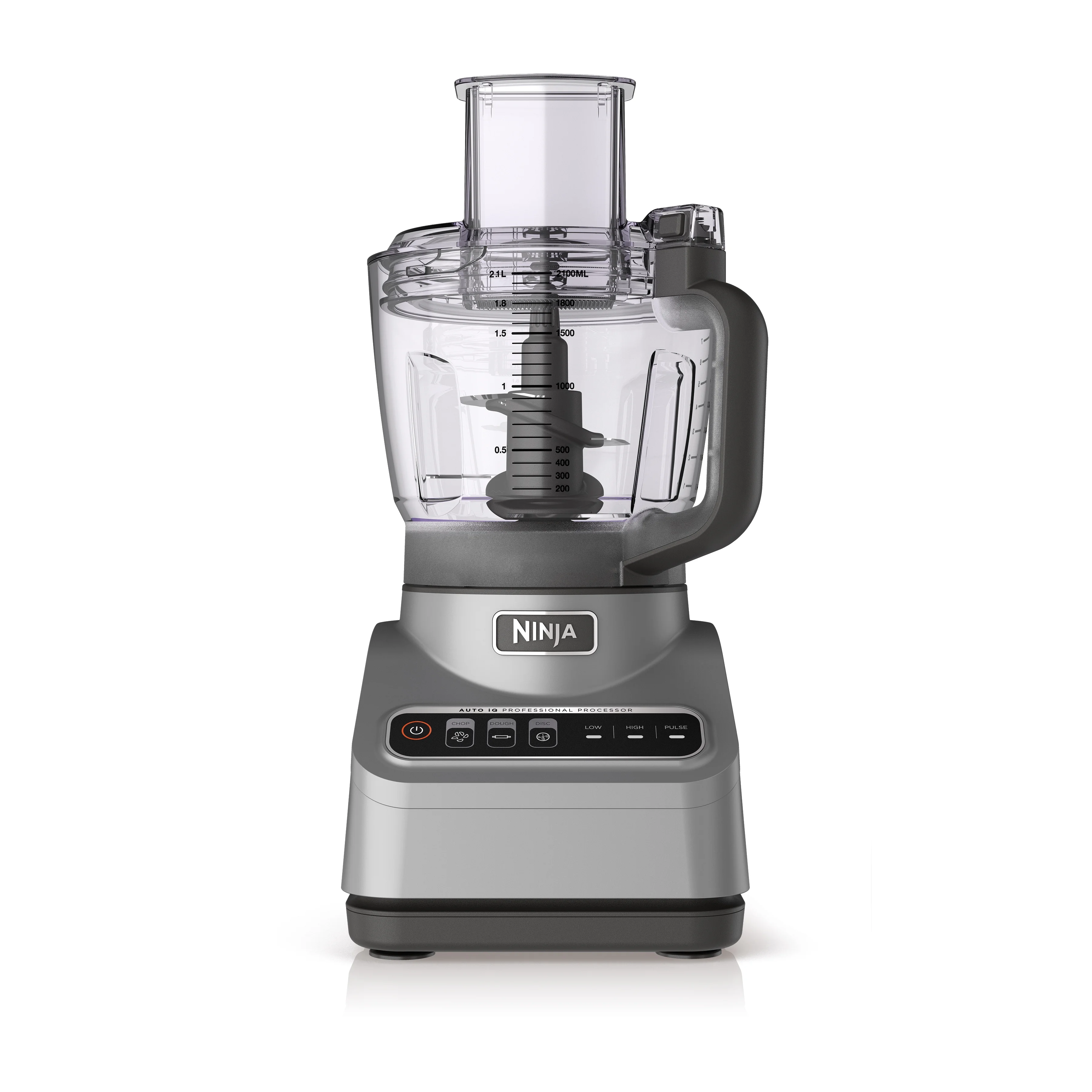 Ninja Professional 9 Cup Food Processor, 850 Watts, Auto - Iq 3 Presets, Chop, Dough, Slice, Shred, BN600 Silver