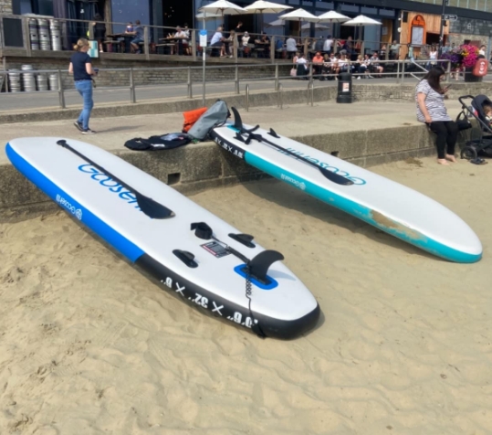 Goosehill Inflatable Stand Up Paddle Board, Premium SUP Package, 10' Long 32 Wide 6 Thick