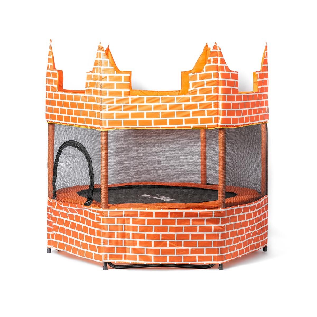 Orange Castle Trampolin - Udendørs spil og legetøj til børn