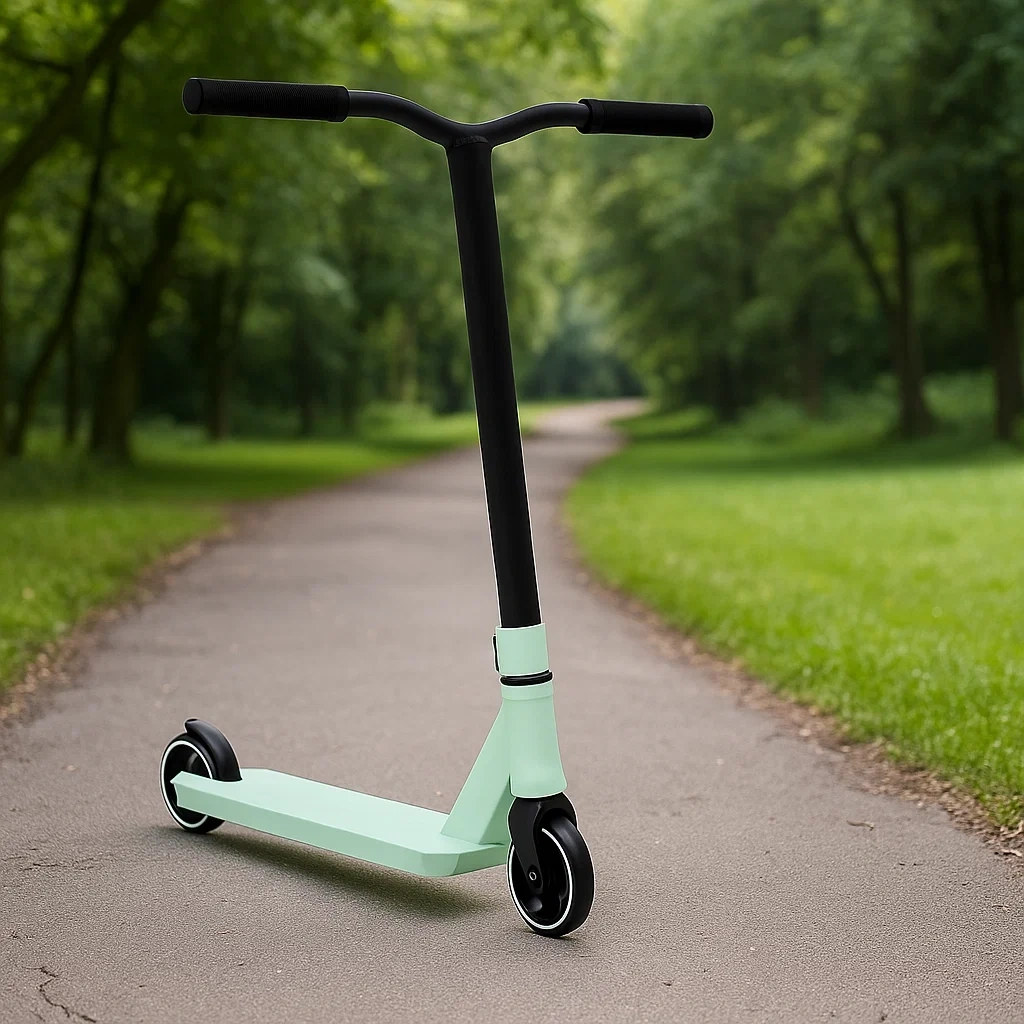 Trottinettes pour enfants vert menthe/noir, adaptées aux enfants de 5 à 10 ans - XYSMszUm57hT