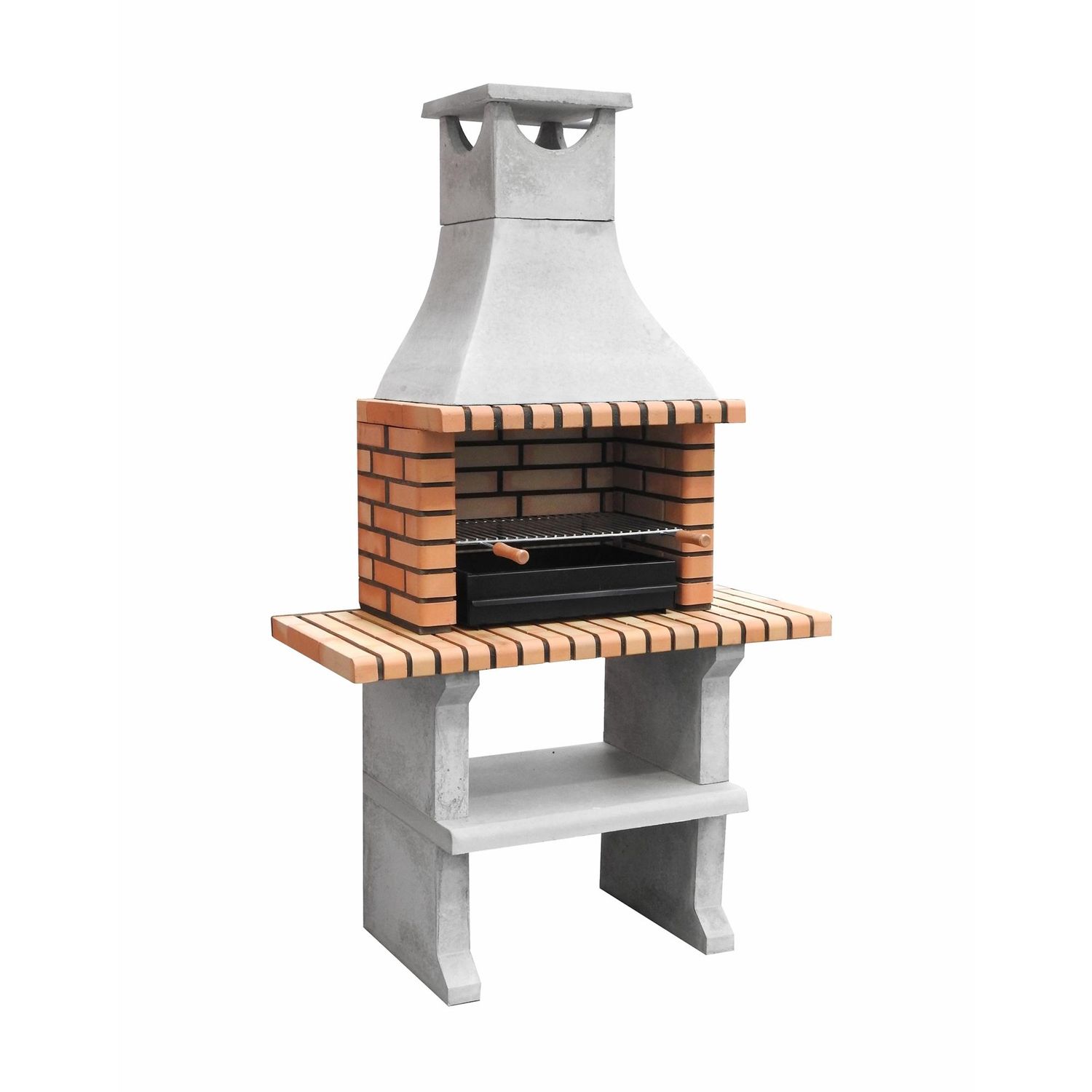 Napoles XL Grill med 2 Mini Movelar Bænke med Bålplade