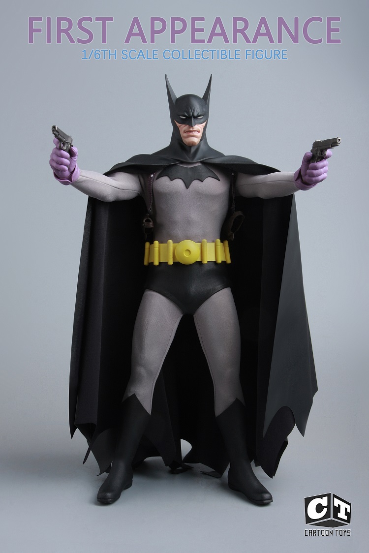 (Pre-order)Cartoon Toys Batman 1/6 First Appearance 12 Inch Realistic Figure CT01
