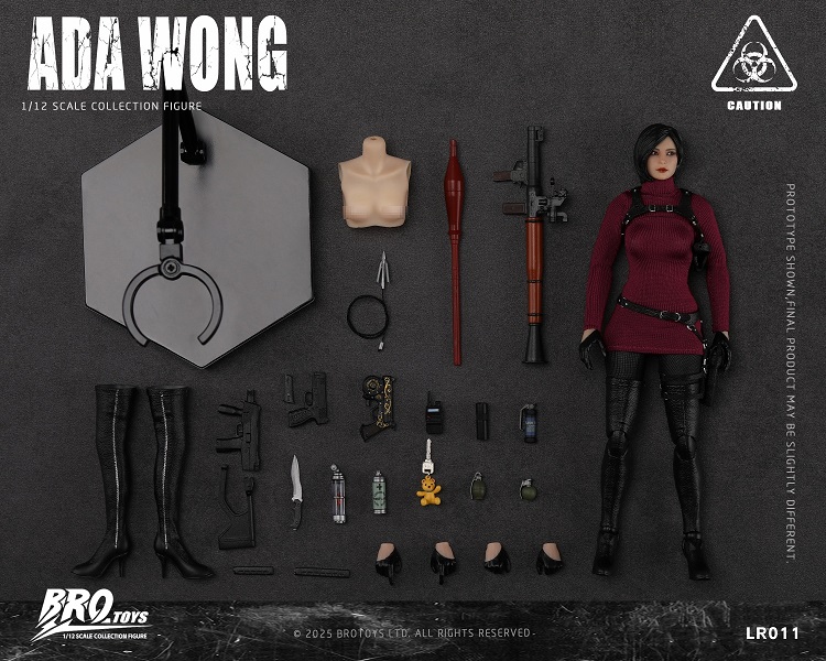 (Pre-order)Brotoys Resident Evil 1/12 Ada Wong Female Spy 6 Inch Action Figure LR011