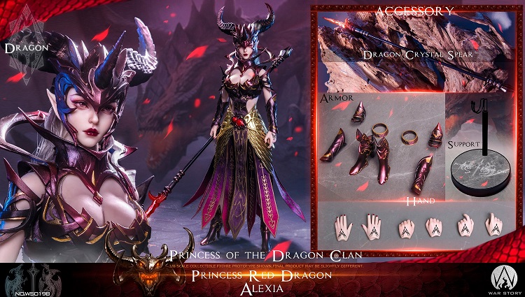 (In Stock)WAR STORY 1/6 WS019B Princess Of The Dragon Clan Figure Statue Model Toys