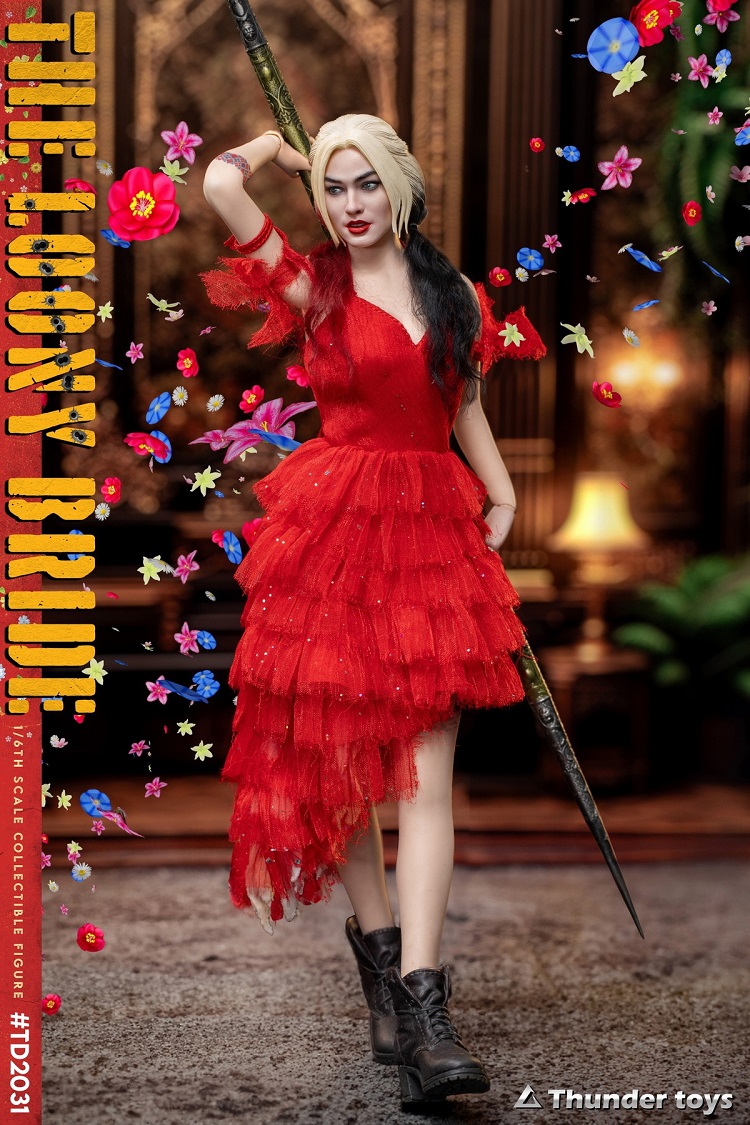 (In Stock)Thunder Toys Harley Quinn TD2031 1/6 Crazy Bride 12