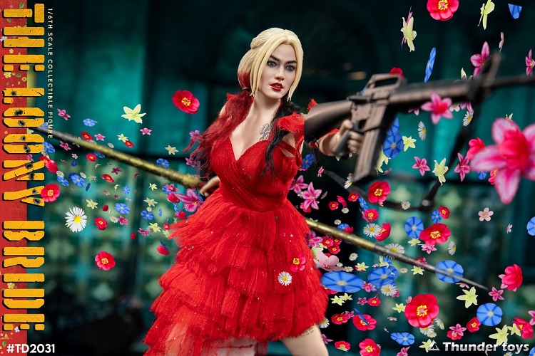 (In Stock)Thunder Toys Harley Quinn TD2031 1/6 Crazy Bride 12