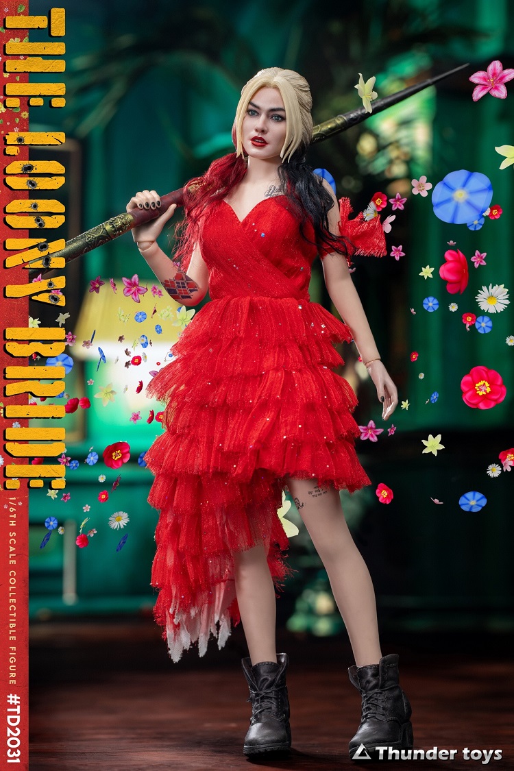 (In Stock)Thunder Toys Harley Quinn TD2031 1/6 Crazy Bride 12