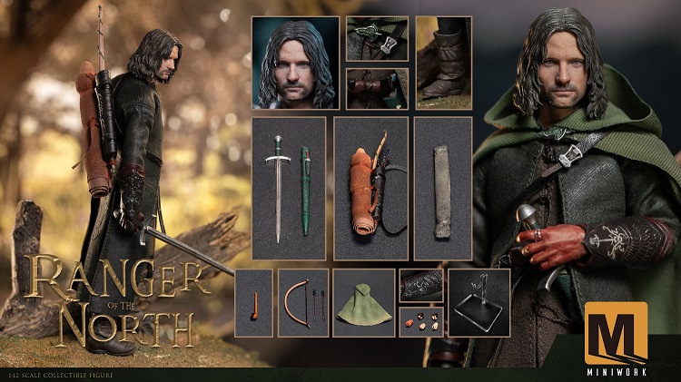 (In Stock)Miniwork Aargorn MW-001 1/12 Ranger of The North Viggo 6